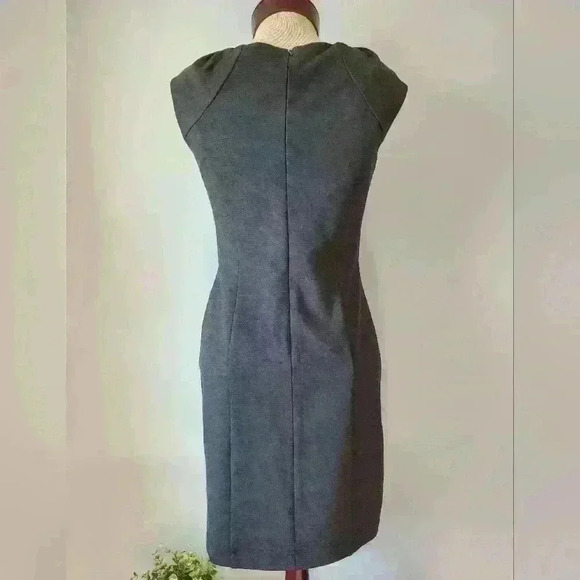 Angel Eyes black sleeveless dress with leather  upper chest. Size 4 - Picture 5 of 12